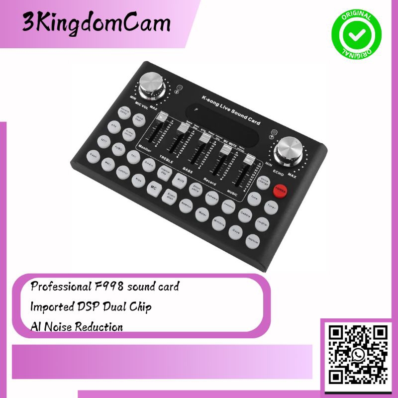 Sound Card Mixer AmplifierLive Broadcast Recording - Woopower F8