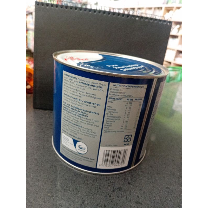 

Anchor Pure New Zealand Salted Butter, butter ukuran berat bersih 2,5kg