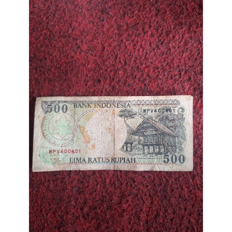 Uang kertas kuno Rp.500 (orang utan) 1992-1999