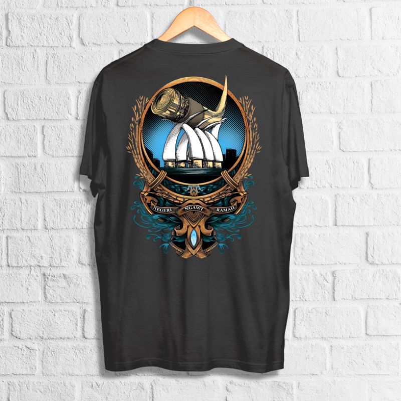 KAOS SABLON KARTONYONO NGAWI || KAOS NGAWI AE || KAOS SABLON DEPAN BELAKANG