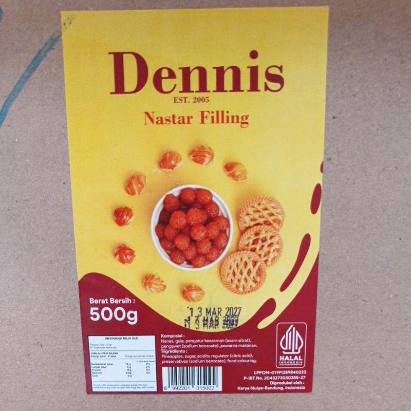 

Dennis Selai Nanas Filling 500 gr