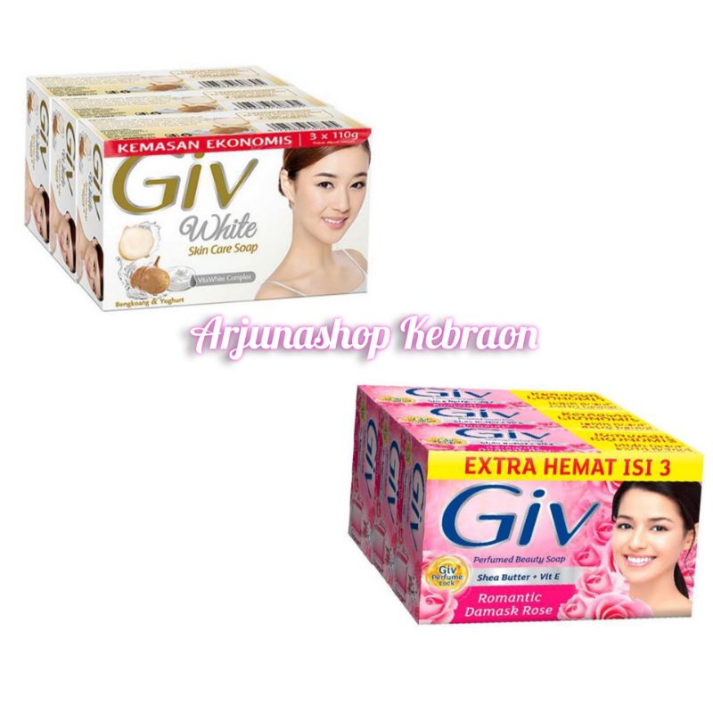GIV BAR SOAP Sabun Mandi Batang Besar isi 3x100gr