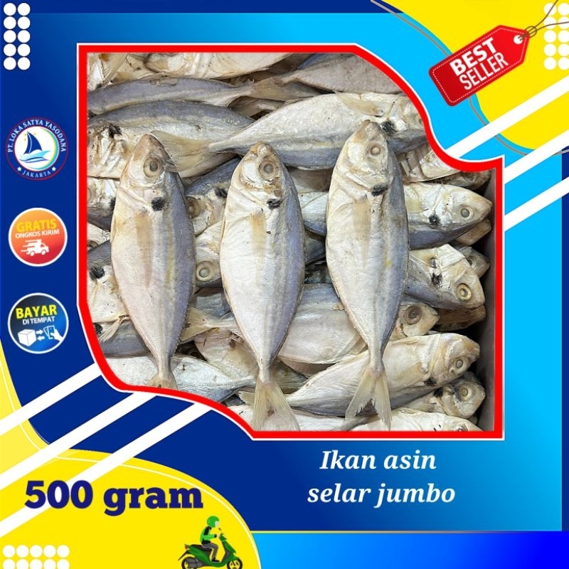

ikan asin selar size jumbo 500gram