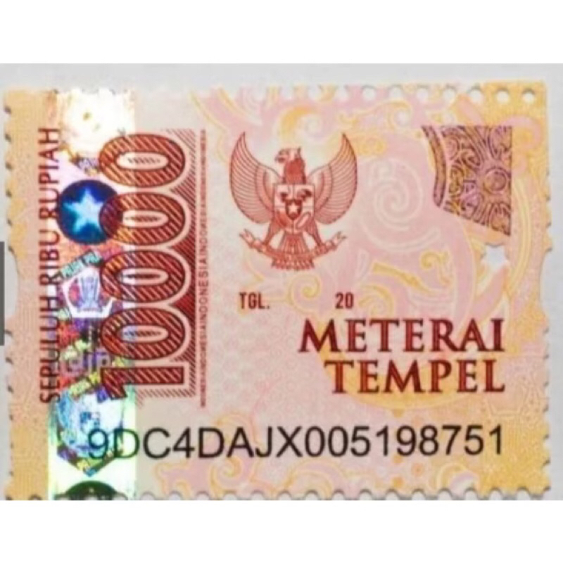 

Materai 10000 POS ORI atau Asli