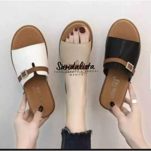 Sandal Wanita Teplek Kokop Tali Gesper/Sandal Teplek Wanita