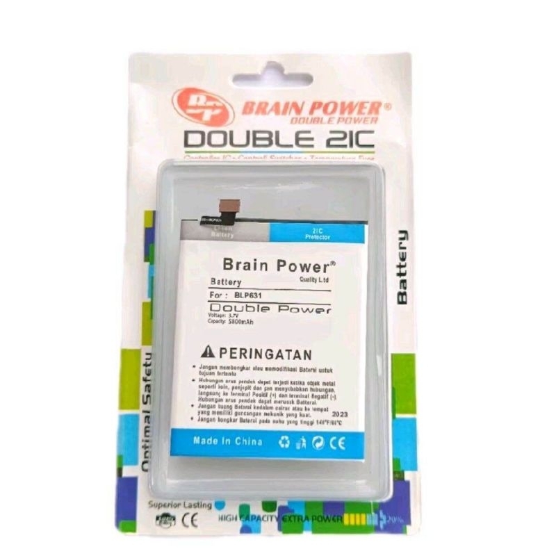 BATERAI BATRE DOUBLE POWER BLP631 FOR HP OPPO F3 / F5 / F5 YOUTH / A73 / A77