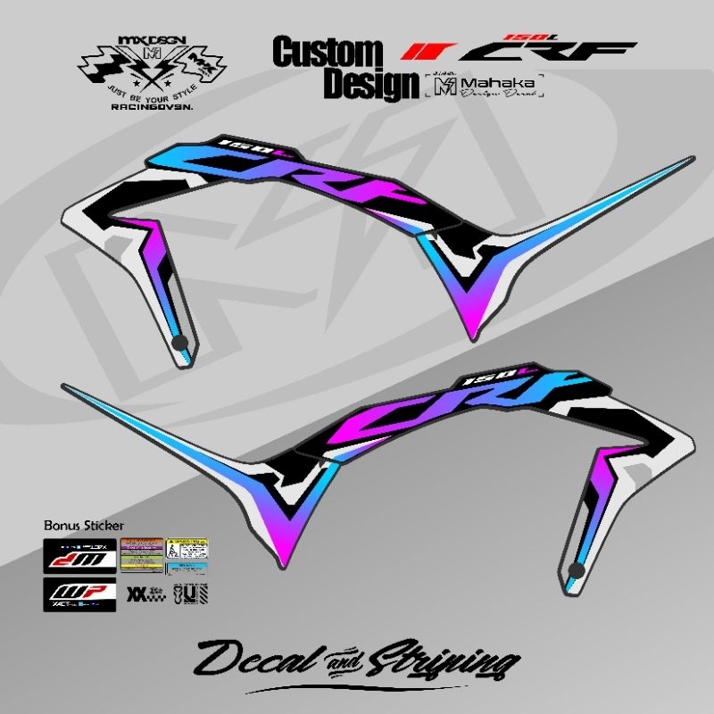 STRIPING CRF 150 BODY SAMPING