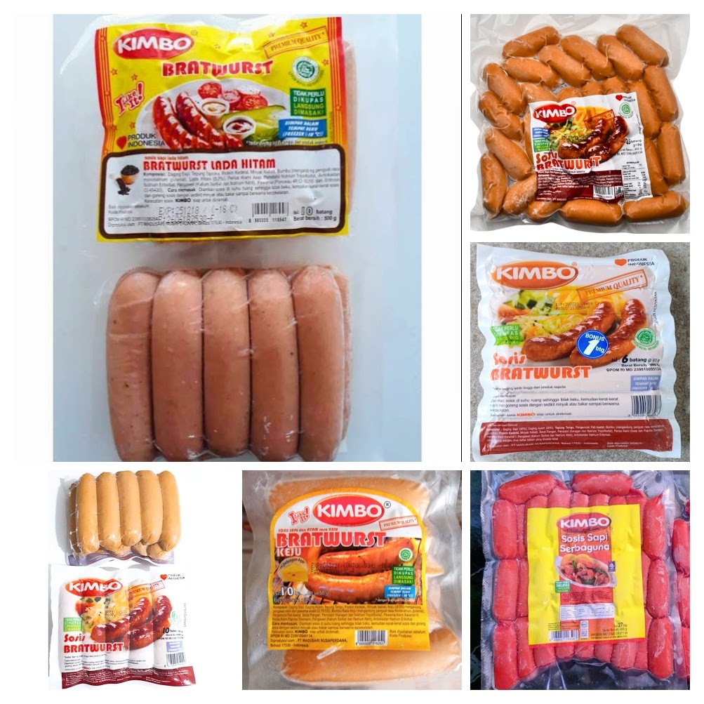

Kimbo Sosis Sapi Bratwurst Series | Original , Keju , Lada Hitam, Cocktail, Coktail Serbaguna