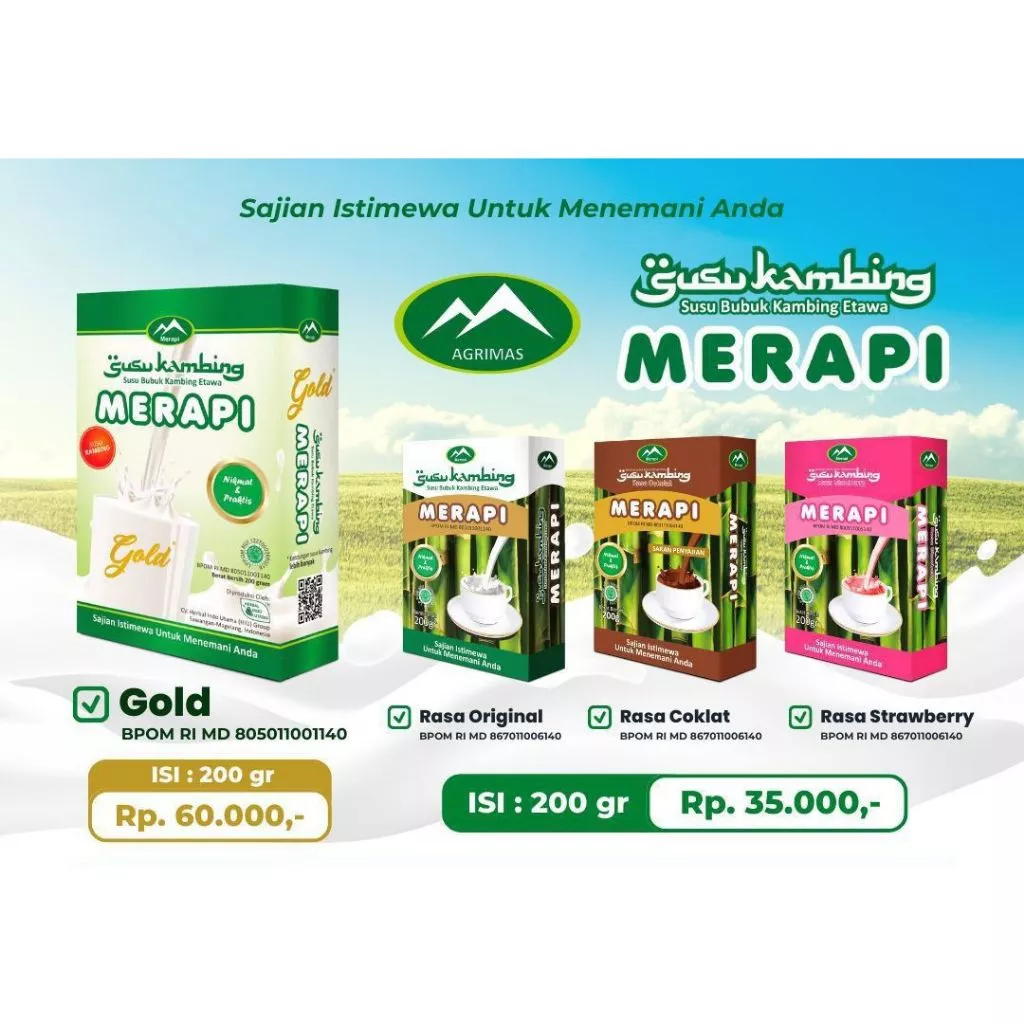 

susu kambing etawa merapi 200 grm