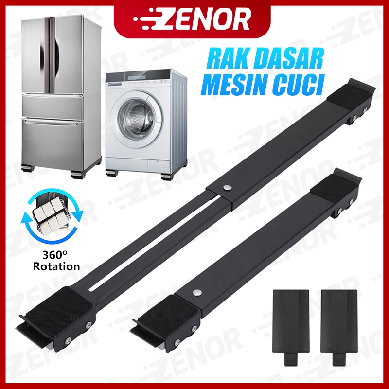 Alas Roda Kulkas Mesin Cuci 2PCS Stand Perabotan Berat Rumah yang Dapat Disesuaikan 70cm Roller / Ro