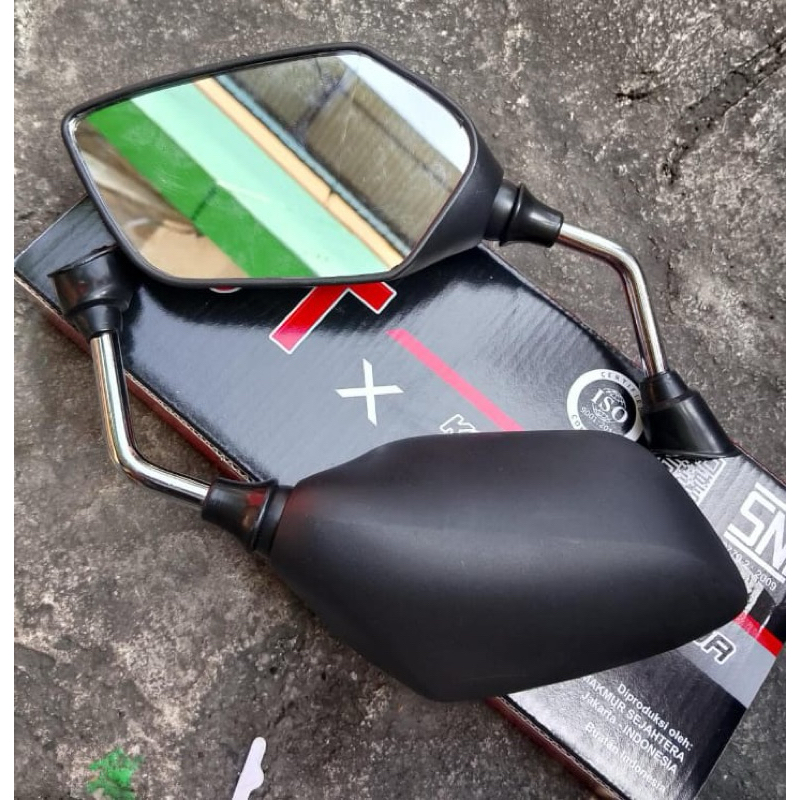 Spion PCX tangkai pendek Chrome