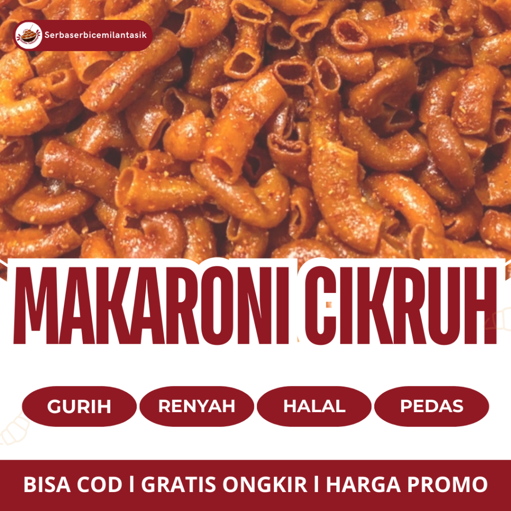 

Makaroni Kering Cikruh Renyah Tidak Keras Bumbu Melimpah Ekstra Daun Jeruk Pedas Best Seller