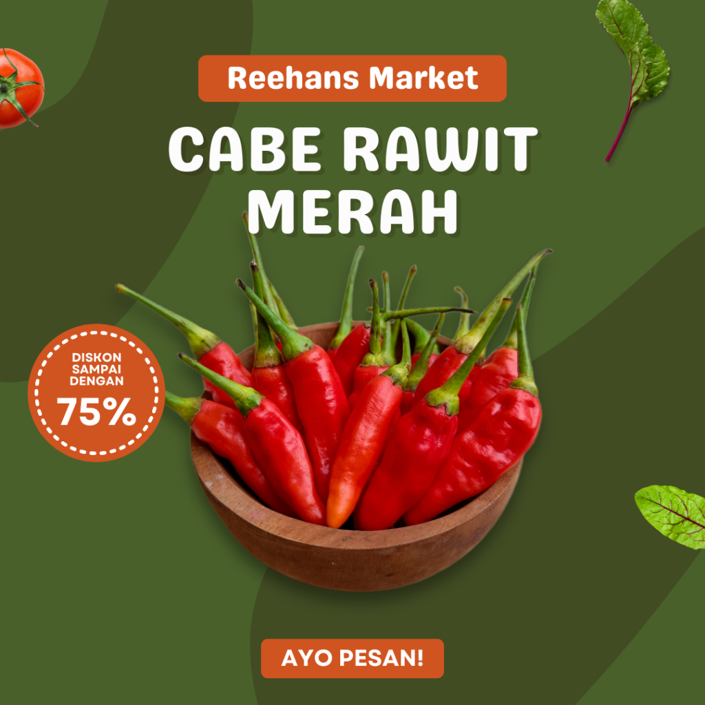 

Cabe Rawit Merah Kualitas Premium 500g