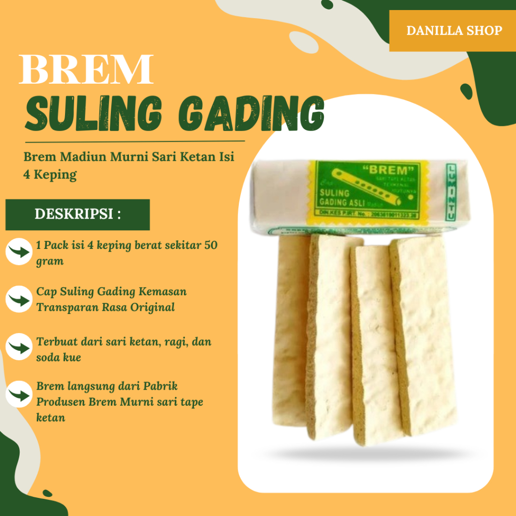 

Brem Madiun Murni Sari Ketan Premium
