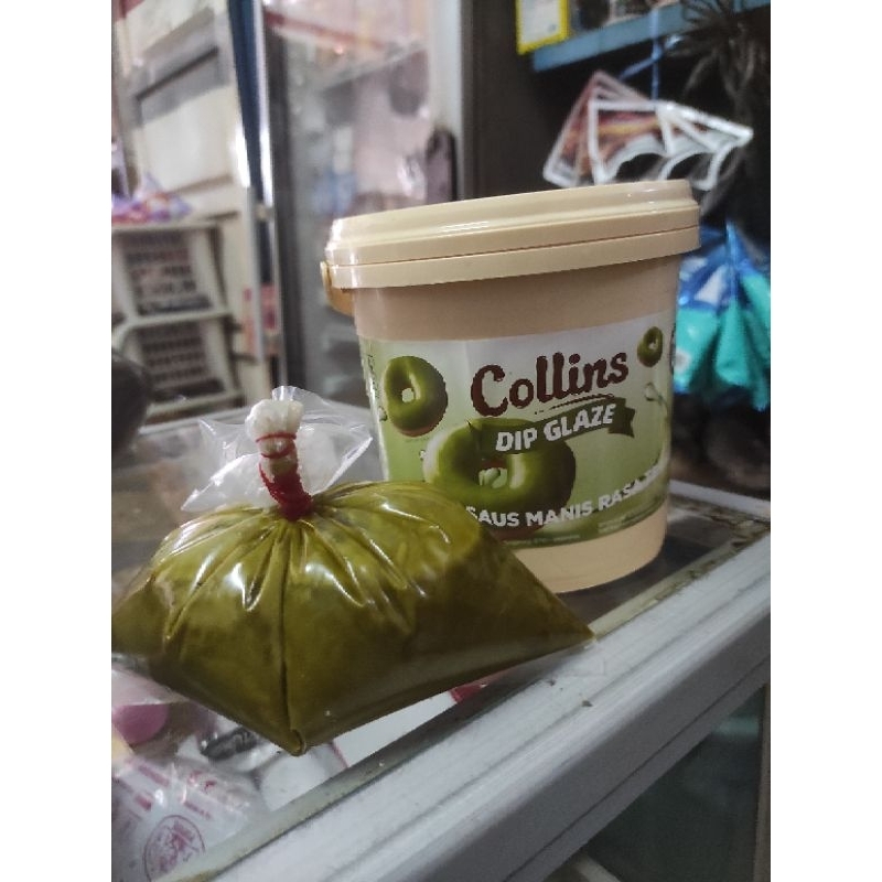 

Collins Dip Glazz Green tea ATAU Teh Hijau Kemasan Repage [250 grm] PLASTIK