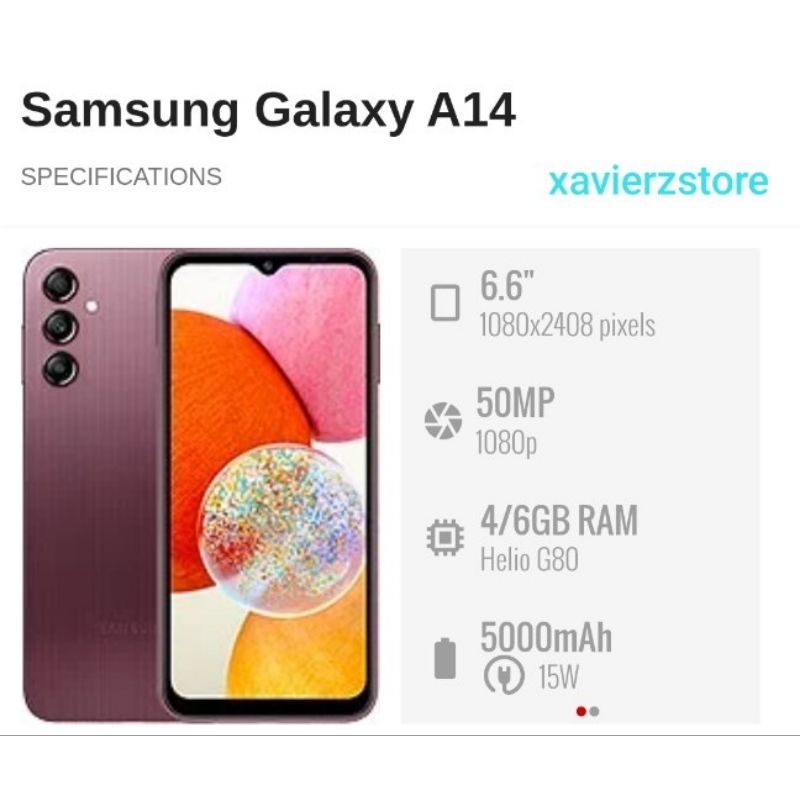 [PROMO] HP SAMSUNG A14 /  samsung a14 Ram4+128GB & 6+128GB