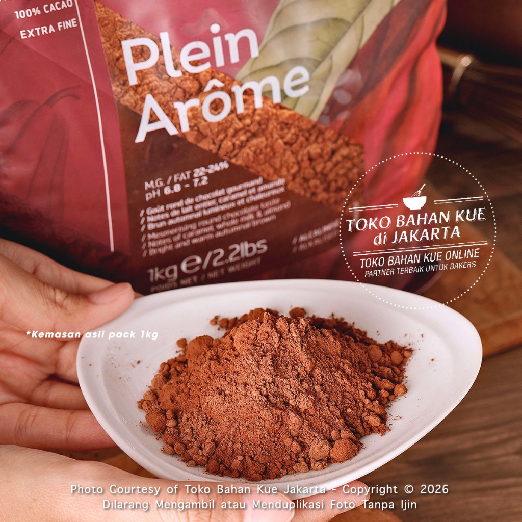 

Cacao Barry Plein Arome 100gr Pure Cocoa Powder Cokelat Bubuk Coklat Murni 100%