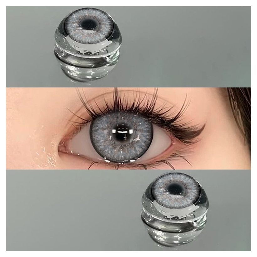 Soflens dubai warna coklat tetes mata softlens x2 Softlens hitam 16 mm minus Softlens minus diameter
