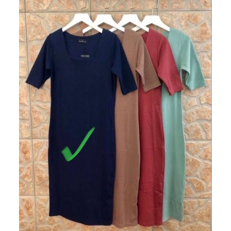 Prelo LA DRESS DRES KERAH PERSEGI