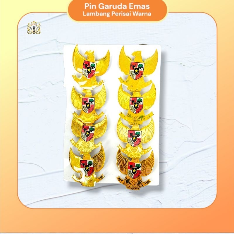 Pin Garuda Emas / Peniti Garuda Perisai / Atribut Pin