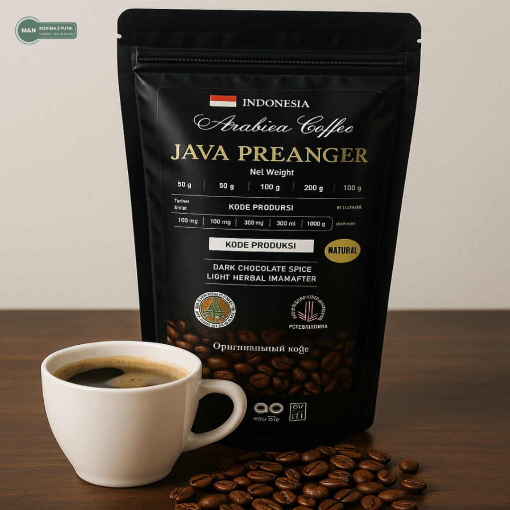 

Java Preanger Arabica Coffee Kopi Bubuk Gunung Tilu Gold Kopi Bubuk Pangalengan Giling Halus