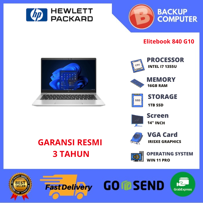 LAPTOP HP Elitebook 840 G10 9J022PT INTEL I7 1355U 16GB RAM