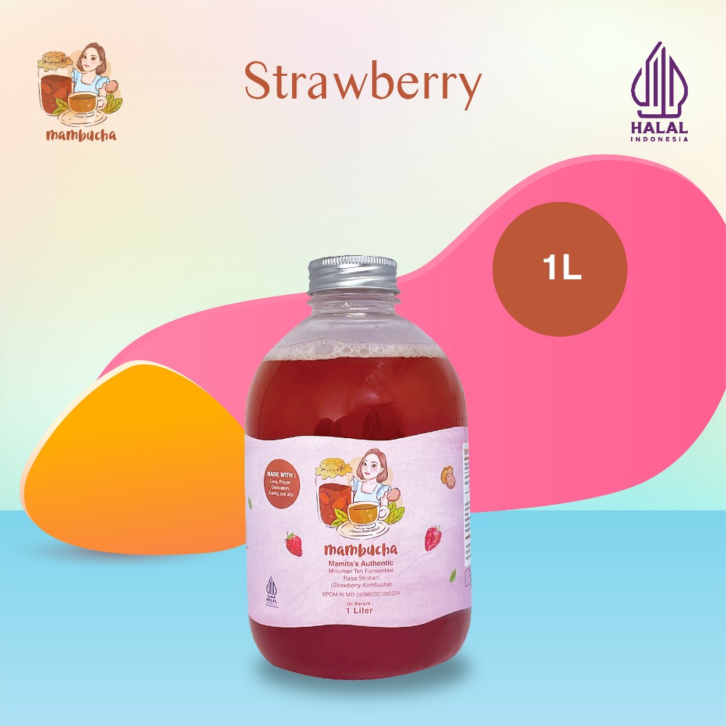 

Kombucha Fruity Strawberry Mambucha 1 Liter