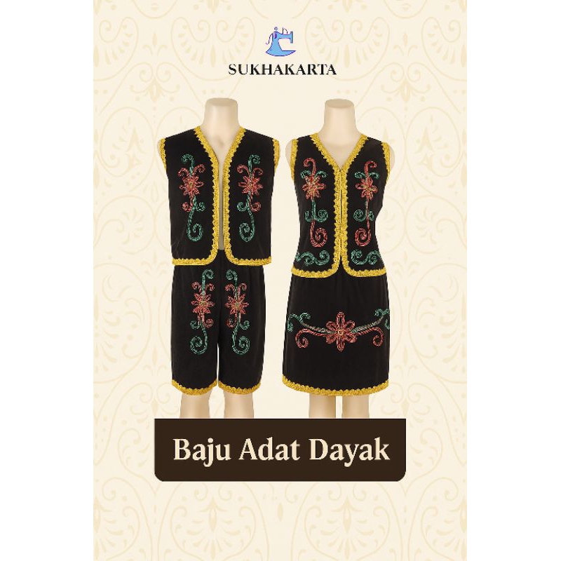 Baju Adat Dayak Anak – Kostum Tradisional Kalimantan Elegan