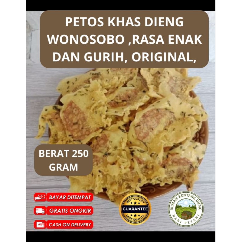 

Petos Khas Dieng Wonosobo 250 gram