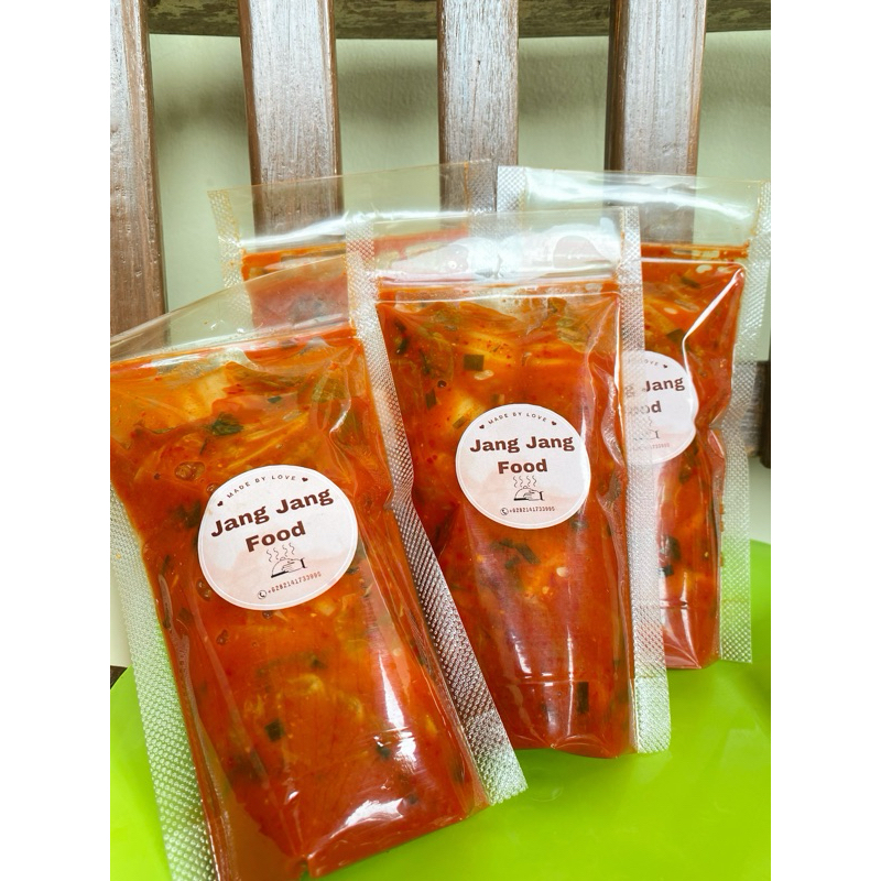 

Kimchi 200gr isian sawi x lobak x wortel 김치