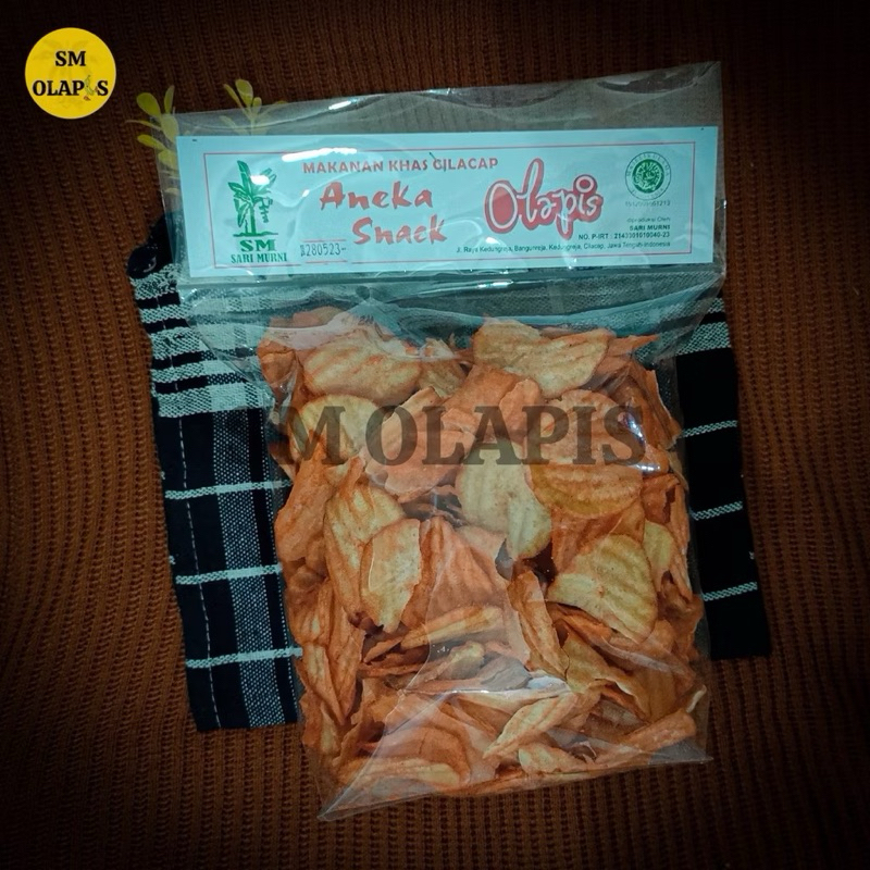 

(Oleholeh.id) Keripik singkong Balado makanan snack oleh oleh Cilacap