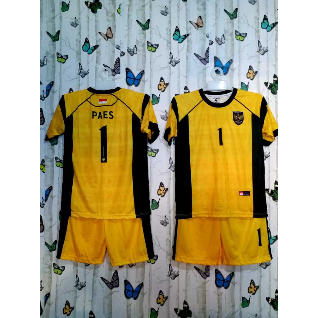 baju paes anak laki laki | Setelan Anak Timnas Indonesia/ Kaos Bola Anak Timnas Kuning/ Jersey Bola 