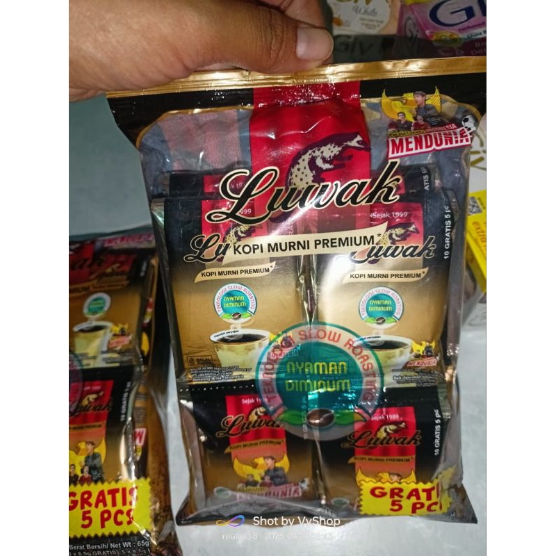 

Kopi Luwak Murni premium 6,5gr x 15 (beli 10 gratis 5 )
