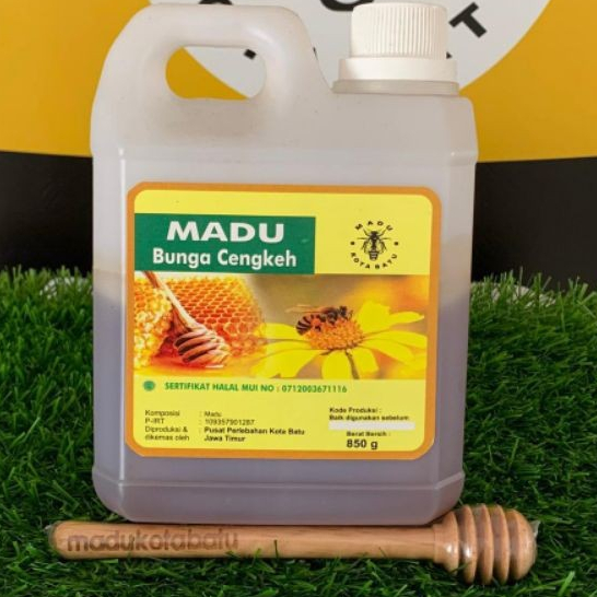

Madu Bunga Cengkeh Asli Murni Nektar bunga cengkeh Kemasan Jerigen Netto 850gr #Omah_MaduMurni
