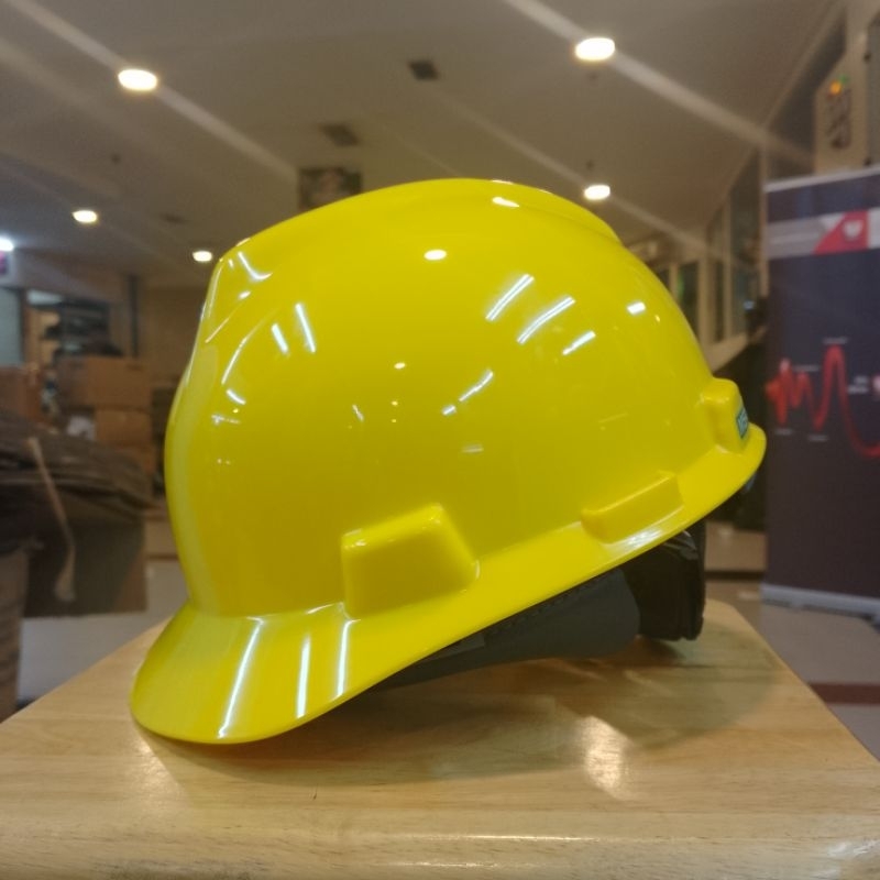 HELM SAFETY MSA   V -GARD KUNING ORIGINAL