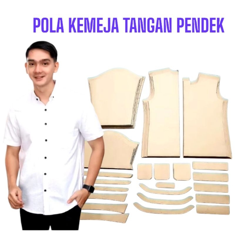 POLA KEMEJA DEWASA LENGAN PENDEK