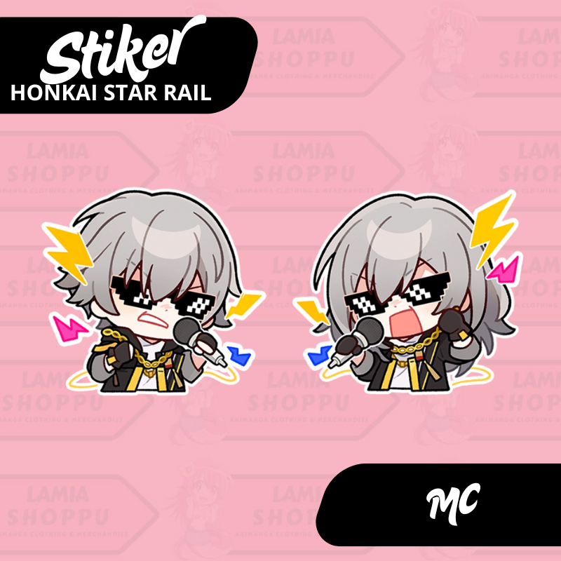 

Stiker Honkai Star Rail MC | Sticker MC Caelus dan Stelle HSR | Merch Anime Game Vinyl Anti Air