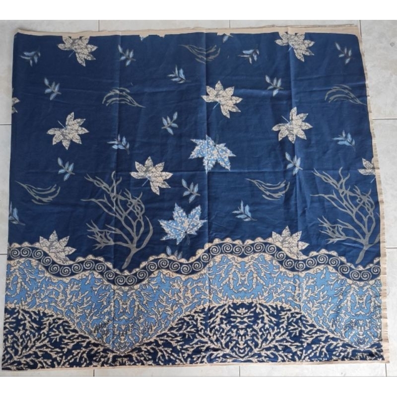 Kain Batik Halus Printing Kain Meteran Bahan Baju Batik Pekalongan Terbaru motif daun akar