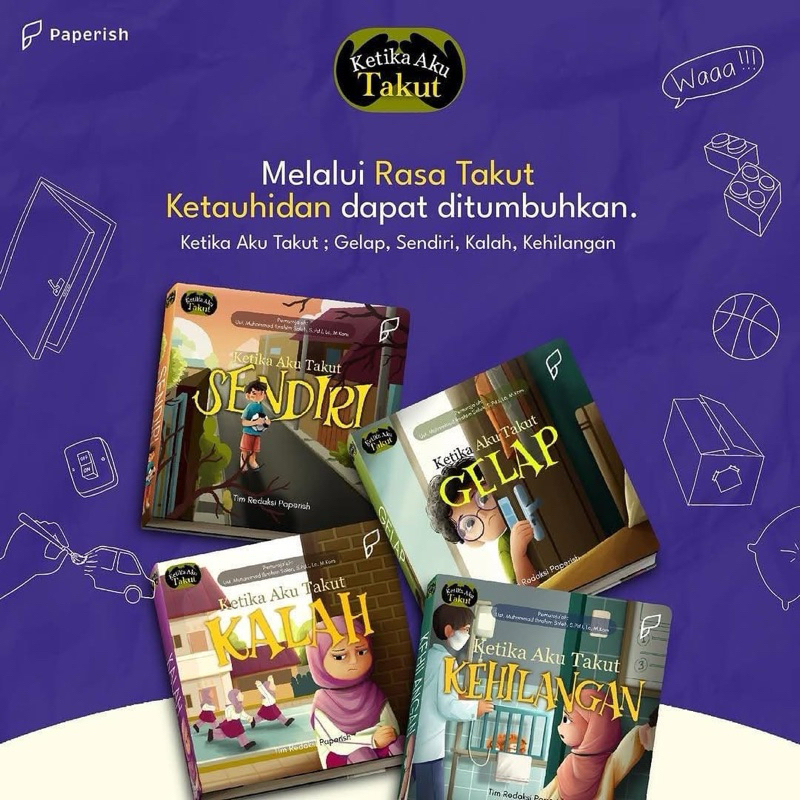 Buku Seri Ketika Aku Takut Sendiri Takut Gelap Takut Kehilangan Takut Kalah Paperish