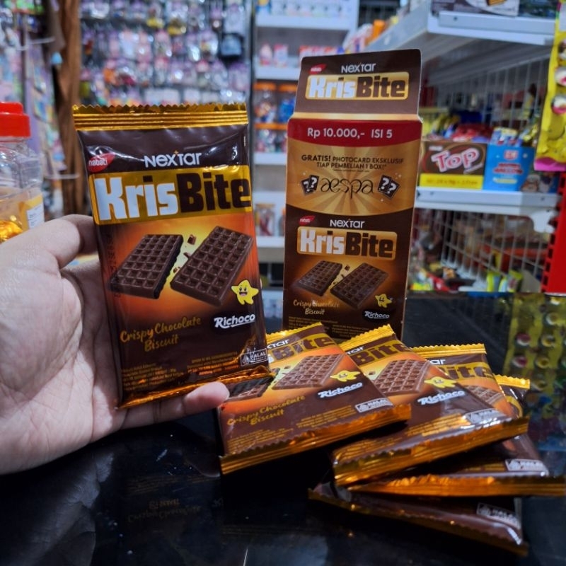 

Nextar Kris Bite Nabati - Crispy Chocolate Biscuit 1 Box