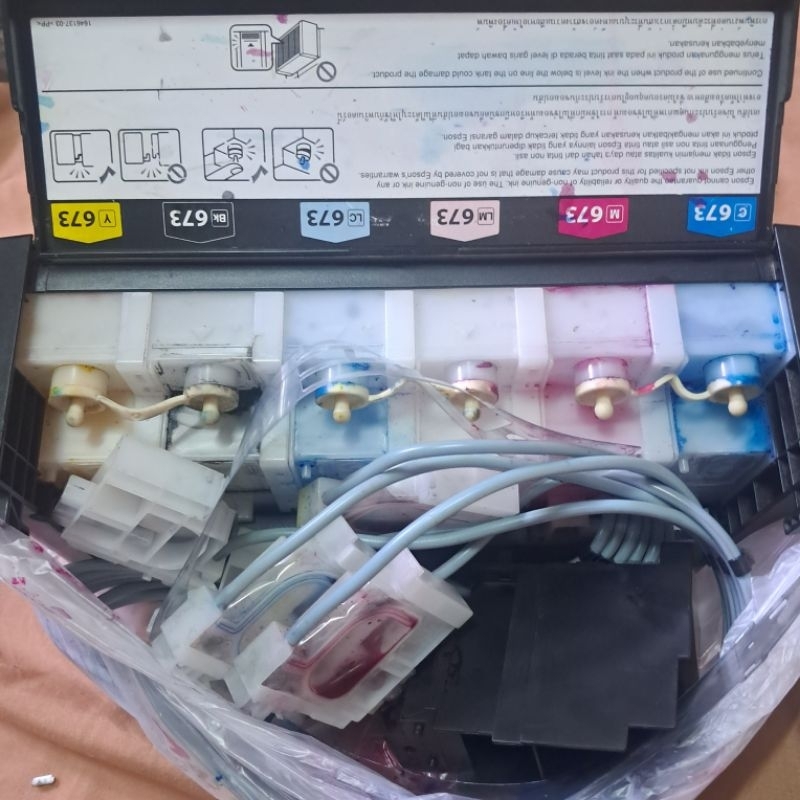 [COPOTAN] TABUNG TINTA 1 SET PRINTER EPSON L805 COPOTAN ORIGINAL LENGKAP TABUNG CISS CARTRIDGE SELAN