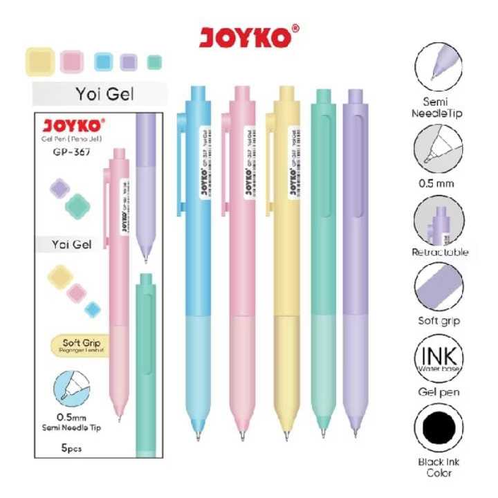 

Gel Pen Pulpen Pena Joyko GP-399 0.5 mm Gradation Colour
