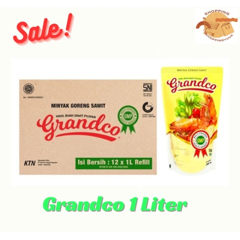 

Grandco Minyak Goreng Kemasan 1 L (12 pcs/karton)
