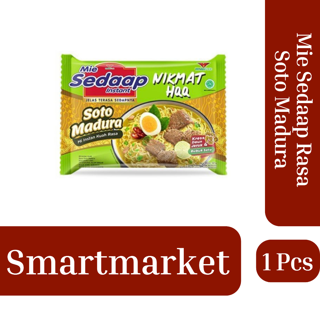 

Mie Sedaap I Varian Soto Madura I kemasan 1Pcs I 100%Original