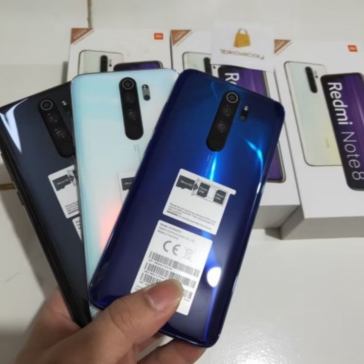 XIAOMI REDMI NOTE 8 PRO 6/64 & 6/128 SECOND FULLSET ORI BEKAS GARANSI RESMI
