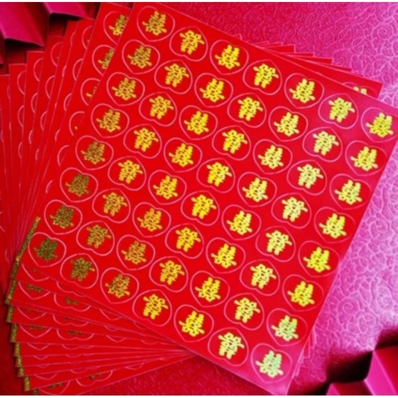 

Sticker Love Shuangxi Diameter 1,8 cm 1 Lembar isi 56 pcs Sticker Buah