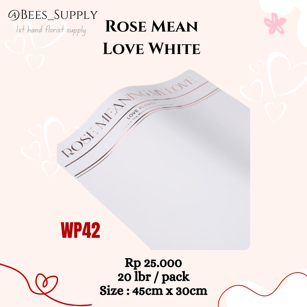 

Wrapping Paper Motif Rose Mean Love