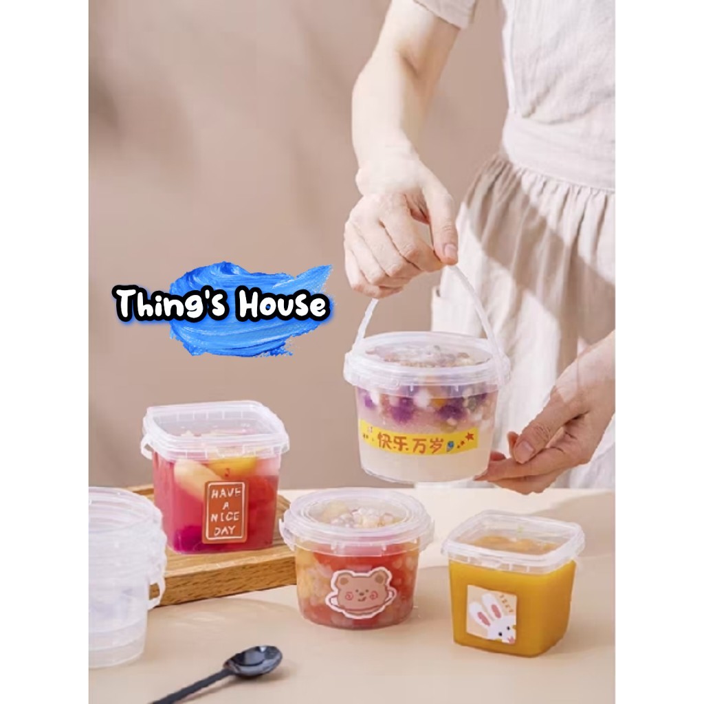 10pcs - 300ML dessert box cup toples jar ember dessert minuman