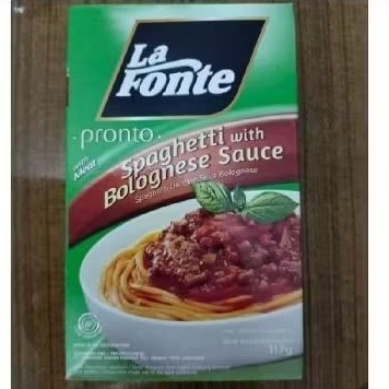 

La Fonte pronto spaghetti instan sauce bolognese