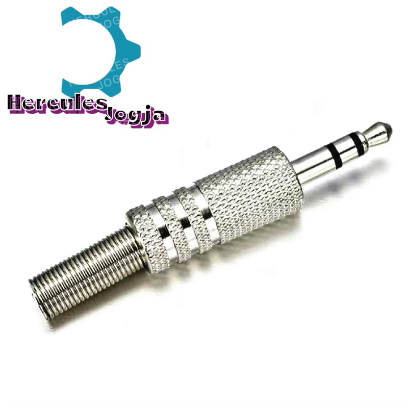 Konektor Jack Audio Male 3.5 mm Stereo Metal